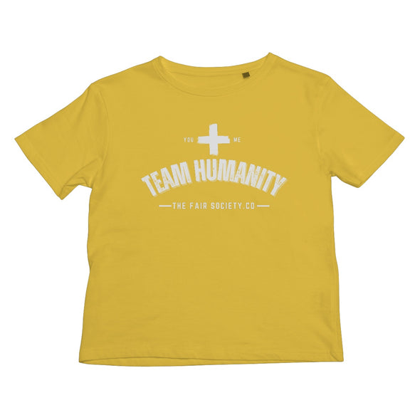 you + me = team humanity kid's t-shirt