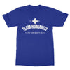you + me = team humanity men's t-shirt