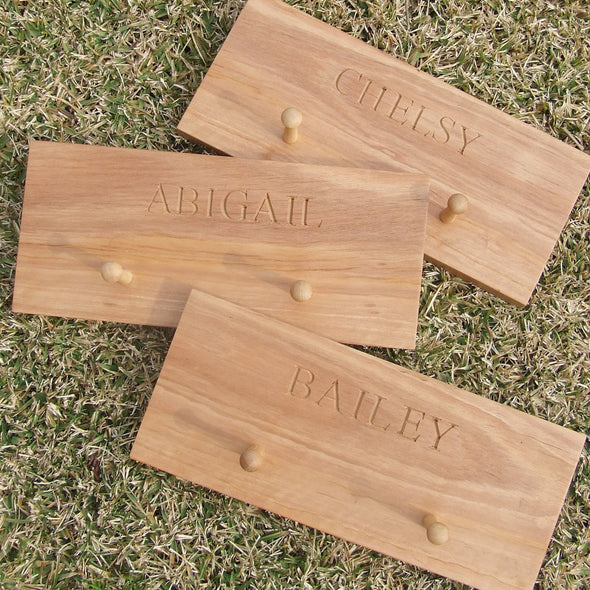 personalised peg rail