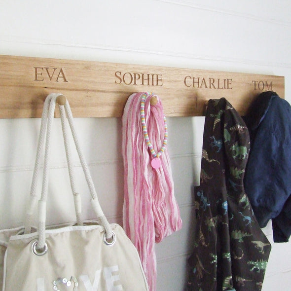 personalised peg rail