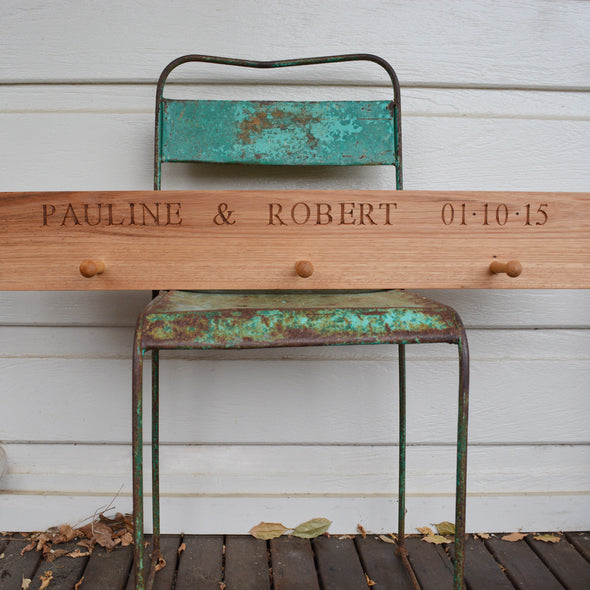 personalised peg rail