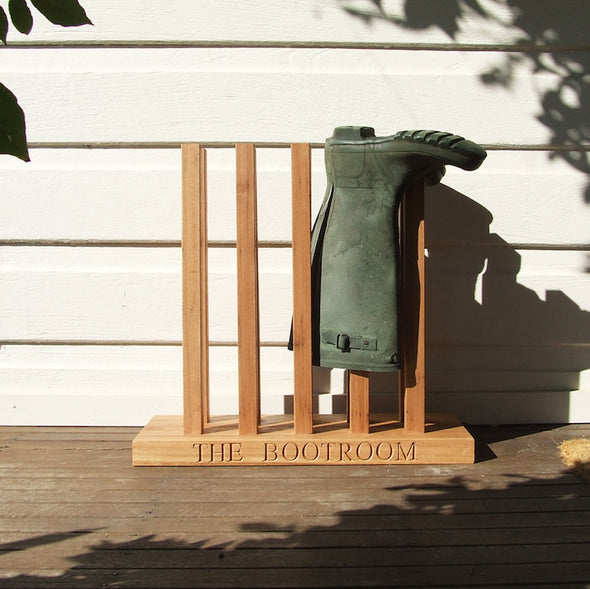 personalised boot rack