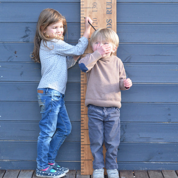 personalised 'kids rule' height chart