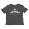 you + me = team humanity kid's t-shirt