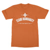 you + me = team humanity men's t-shirt